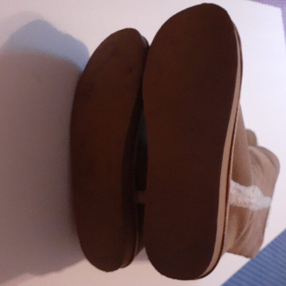 Lightweight Genuine Suede Pull On Flat Heel Snow Boots - Picture 3 of 3